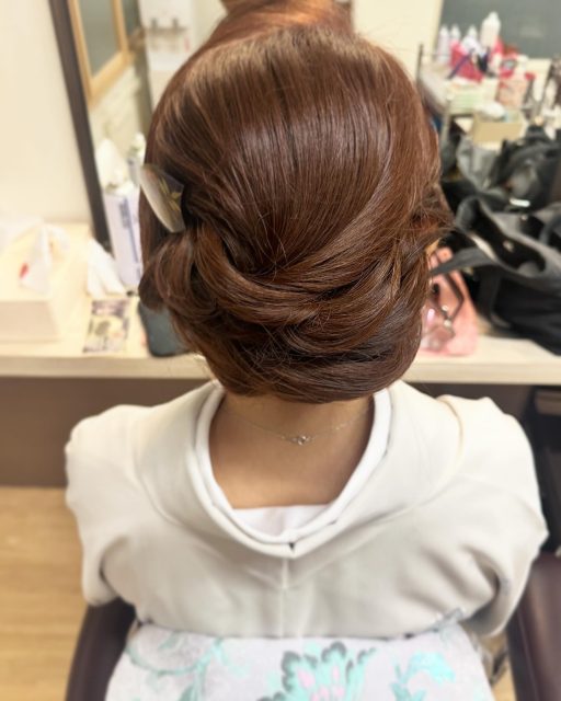 下目シニヨン　和装ヘアセット