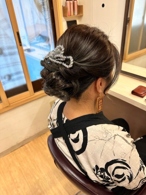 お祭りヘアセット