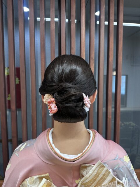 タイトシニヨン　　ヘアセット